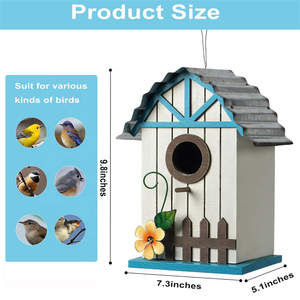 การออกแบบกันลมสำหรับสัตว์ขนาดเล็กใช้กลางแจ้งบ้าน<span class=keywords><strong>สวนผึ้ง</strong></span>สีและขนาดแบบแขวนทำจากไม้ - Product Image 3