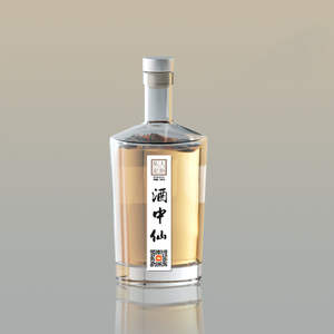 Personalizado 200Ml 375Ml 500Ml 750Ml 1000Ml Transparente Redondo Vacío Flint Glass Licor Vino <span class=keywords><strong>Whisky</strong></span> Vodka Tequila Botella Con Tapa De Corcho - Product Image 4