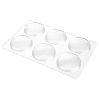 Protecteur de mur pour poignée de porte en caoutchouc souple transparent, 6 pièces, découpé sur mesure, auto-adhésif, avec amortisseur de porte