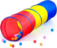 Neues buntes Pop-up-Kriechen durch Tunnel-Spiel zelt für Baby-Kinder tunnel für Kleinkinder Tragbares Tunnel-Spiel zelt
