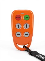 HZBOY DC 12V-24V Remote Control Nirkabel Industri M4 4 Tombol Jangkauan 100m Baterai Isi Ulang untuk Crane Hoist Garasi FCC
