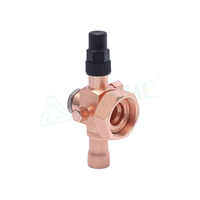 Laiton cuivre 3/8 3/4 1/2 7/8 soudés vannes de réfrigération connexion vanne Rotalock pour réfrigération