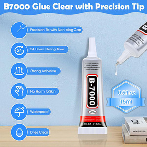 B7000 <strong>Glue</strong> Clear for Rhinestones <strong>Strong</strong> Adhesive B-7000 Jewelry Bead Gem <strong>Glue</strong> with Precision Tip Quick Dry Bedazzling Adhesive - Product Image 2