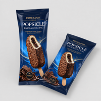 Film plastique BOPP imprimé personnalisé pour snacks, film Mylar pour glaces, emballage plastique pour bâtonnets glacés, rouleaux de film alimentaire