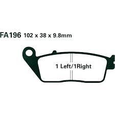 Plaquettes de frein de type FA196 semi-métalliques pour motos <span class=keywords><strong>BMW</strong></span> C, Daelim <span class=keywords><strong>125</strong></span> S2, Honda NC NSS - Product Image 4