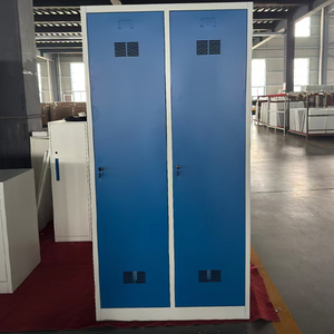 Casier à vêtements de travail à <span class=keywords><strong>2</strong></span> portes avec cloison verticale Armoire sanitaire pour séparer les vêtements propres et sales - Product Image 4