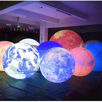 Planètes gonflables géantes avec éclairage LED pour la décoration de musées scientifiques en promotion en extérieur lors d'événements