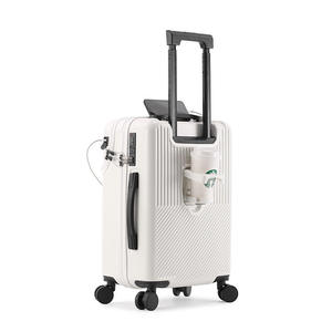 <span class=keywords><strong>Valise</strong></span> à roulettes extensible rigide de 20, 22, 24, 26 pouces avec compartiment avant, <span class=keywords><strong>valise</strong></span> légère pour <span class=keywords><strong>avion</strong></span> - Product Image 2