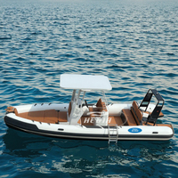 Hedia CE Rib 650 6,5m Gommone Hypalon Cabin Patrol Bateau pneumatique semi-rigide 650 à vendre