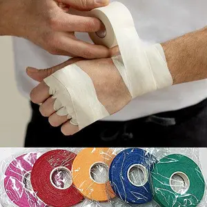 Çinko oksit pamuk hafif elastik yapışkan bandaj bant pamuk ve polyester boks bandı