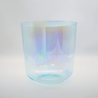 5 " - 14" Chakra Tuned Octave 3rd 4th Seven Color Cosmic Light Bols chantants en cristal clair pour la guérison par le son et la relaxation profonde