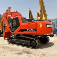 Excavadora hidráulica de cadenas DOOSAN DH220LC-7 usada, en buen estado, 95% nueva, con precio descontado y alta calidad, en venta.