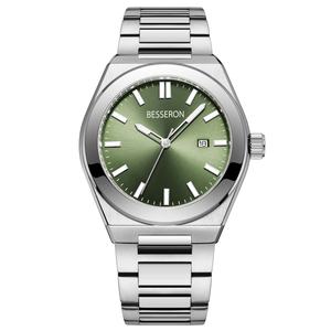 Relojes de Cuarzo para Hombre de Lujo de la Marca Besseron Oem con Logotipo Personalizado, Caja Pulida de Acero Inoxidable 316l, Movimiento Japonés - Product Image 4