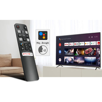 Control Remoto Inteligente por Voz HUAYU RC802V FNR1 de Código Fijo, 4 Botones, Material ABS para Televisores TCL Android