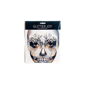 Bijou de <span class=keywords><strong>maquillage</strong></span> en <span class=keywords><strong>strass</strong></span>, thème <span class=keywords><strong>Halloween</strong></span>, bijou de visage, avec Gem crâne, autocollant de tatouage des dents, pour carnaval, Art corporel, <span class=keywords><strong>maquillage</strong></span> - Product Image 2