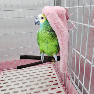 Bird Nests for Cages Bird Bed Parakeet Plush Bird Warm Hats <strong>Parrot</strong> Plush Hat Winter Bird Plush Throw Blankets Warm Throw Blanket - Product Image 1