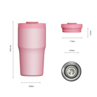 Gobelet isotherme de luxe moderne en acier inoxydable à double paroi de 20 oz, avec couvercle rabattable détachable, personnalisable, dégradé, OEM/ODM