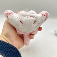 Porte-clés peluche personnalisé OEM petite chauve-souris peluche souple