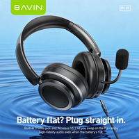 Headset Gaming Audio BAVIN Factory Wholesale BH69 40mm Hi-Fi Drivers V5.3 2.4G Dual Mode dengan Mikrofon