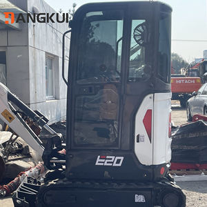 Mini-excavatrice sur chenilles E20 d'occasion de 2 tonnes à vendre, 95% neuve, avec certification EPA CE, excavatrice hydraulique d'origine E20 - Product Image 5