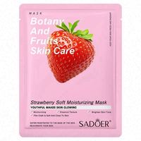 SADOER fruits masque facial soins de la peau bio aloe vera feuille masque facial forme et visage utilisation hydratant coréen coton femme OEM
