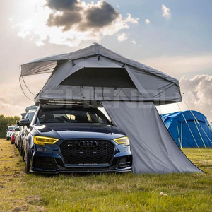 Tenda da Tetto SNDN per Auto, Grande e Pieghevole, per Viaggi Familiari e Campeggio, Tenda Morbida per 4 Persone, Impermeabile in Tela con Lucernario - Product Image 2