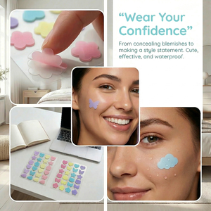 OEM Korean Cute Pimple Patches with 100% Hydrocolloid <strong>Starface</strong> Cloud Heart Paw Shape for Natural Clear Face Care - Product Image 2