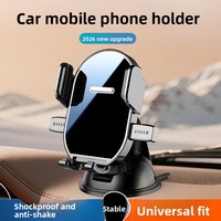 Support de téléphone rotatif à 360 degrés pour tableau de bord de voiture avec ventouse et surface miroir – Nouvelle arrivée