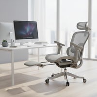 Chaise de bureau ergonomique avec support lombaire et dossier réglables en hauteur, accoudoir en aluminium 6D, nouveau design, unique