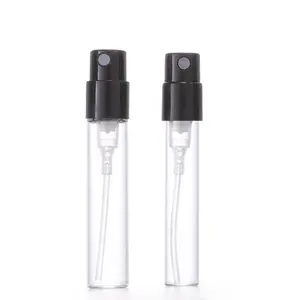 Custom Clear Mini Verstuiver 1Ml 1.5Ml 1.8Ml 2Ml 2.5 Ml Transparante Lege Reis Monster Verpakking Glazen Parfum Flesje