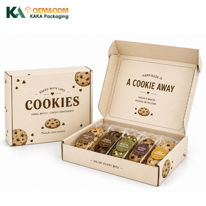 Scatole Personalizzate per Biscotti e Torte, Imballaggio per Pasticceria, Scatole di Carta Stampate per Asporto e E-commerce di KAKA - Product Image 1
