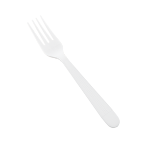 <span class=keywords><strong>Cubiertos</strong></span> de tenedor de plástico <span class=keywords><strong>desechables</strong></span> de peso medio pesado 7 pulgadas PS PLA blanco y negro para restaurante para llevar envuelto en plástico - Product Image 3
