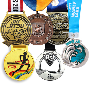 Medallas de Premio para Carreras Deportivas, Color Personalizado, Metal Plateado, Diseño Antiguo, Feng Shui, Medallas y Trofeos 3D Hechos a Medida para Maratón Europeo - Product Image 4