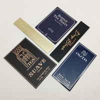 Étiquette en métal aluminium sur mesure EXW, badge de décoration de marque privée, badge de luxe pour parfum, autocollant en relief auto-adhésif pour emballage