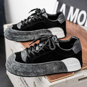 Chaussures décontractées sportives rétro pour hommes, légères et respirantes, durables, pour les sports de plein air avec semelles épaisses pour la course à pied - Product Image 3