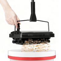 Balai à main manuel JESUN pour tapis, non électrique, multi-surfaces, pour éliminer les miettes de tapis et les poils d'animaux