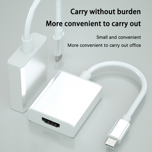 Câble convertisseur Type C <span class=keywords><strong>vers</strong></span> HD-MI, câble de connexion pour moniteur d'ordinateur HD 4K, 12,5 m, <span class=keywords><strong>adaptateur</strong></span> Type-C <span class=keywords><strong>vers</strong></span> V-GA - Product Image 5