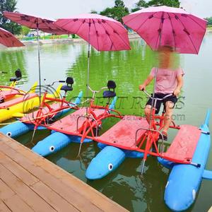 Nuevo diseño PE Material 2 asientos tiburón agua flotador bicicleta barco para la venta - Product Image 4