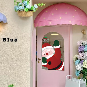 Décorations autocollantes pour fenêtres et portes de Noël, décorations de centre commercial en verre statique, matériau PET, design moderne minimaliste - Product Image 4