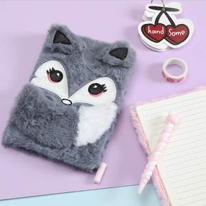 Cuaderno <span class=keywords><strong>de</strong></span> animales lindo Diario <span class=keywords><strong>de</strong></span> felpa para niños Adecuado para niñas y <span class=keywords><strong>adolescentes</strong></span> Diario <span class=keywords><strong>de</strong></span> felpa A5 - Product Image 2