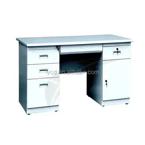 Henan Factory Directly selling Metal Table With Storage Drawers On Sides Office Boss Desk Table