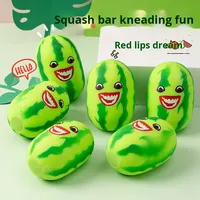Jouet anti-stress en forme de monstre pastèque, jouet créatif en forme de fruit, décoration, nouveautés, jouets amusants
