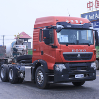 Camión Tractor Usado de Alta Calidad Euro2 Diésel 6x4 Sinotruk con Suspensión Neumática, Volante a la Izquierda, Carga Útil de 50T