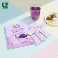 Caramelos Masticables Rellenos de Fruta de Colores, Envueltos Individualmente, Estilo Tradicional Chino, 12 Meses