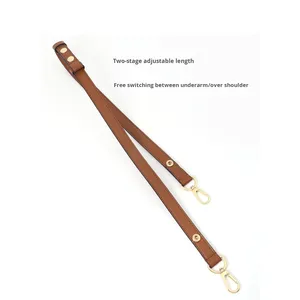 Correa de hombro ajustable de cuero genuino para bolso de diseño de lujo con bandolera axila Dauphine Messenger Bag Accesorios - Product Image 3