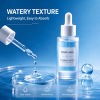 Sérum hydratant au collagène recombinant, acide hyaluronique, sérum réparateur de la peau pour peaux sèches et sensibles, OEM ODM