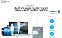 Câble adaptateur audio stéréo USB Type C 3,5 mm TRS haute compatibilité avec gaine en PVC pour ordinateur et moniteur - Audio sans perte en stock