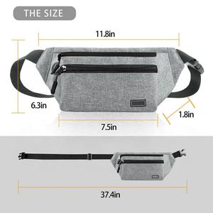 Riñonera de Diseño Moderno para Mujer, Bolsa de Cintura con Logotipo Personalizado, Bolsa de Hombro Cruzada para Negocios, Bolsa de Pecho con Correa - Product Image 3