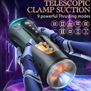 Masajeador Íntimo Masculino Telescópico con Calefacción, Pantalla Digital, Vibración, Transparente, Dispositivo Inteligente para Entrenamiento y Bienestar Adulto - Product Image 4