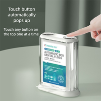Distributeur automatique de fil dentaire compatible avec les bâtonnets de fil dentaire, boîte de 60 unités, cure-dents jetables à glisse douce pour le nettoyage des dents